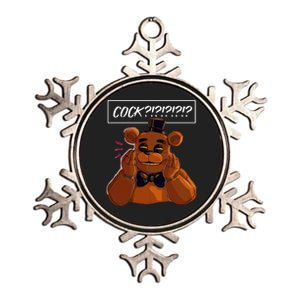 Freddy Fazbear Tfnaf Five Nights At Freddys Meme Halloween Metallic Star Ornament