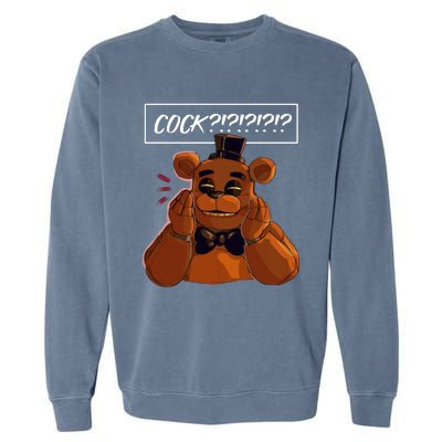 Freddy Fazbear Tfnaf Five Nights At Freddys Meme Halloween Garment-Dyed Sweatshirt