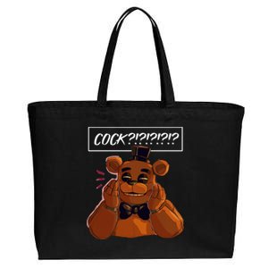 Freddy Fazbear Tfnaf Five Nights At Freddys Meme Halloween Cotton Canvas Jumbo Tote