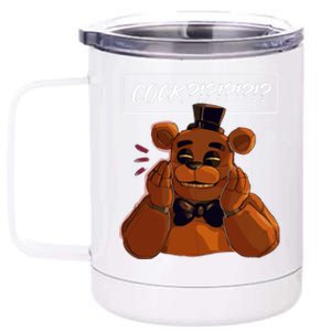 Freddy Fazbear Tfnaf Five Nights At Freddys Meme Halloween 12 oz Stainless Steel Tumbler Cup