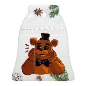 Freddy Fazbear Tfnaf Five Nights At Freddys Meme Halloween Ceramic Bell Ornament