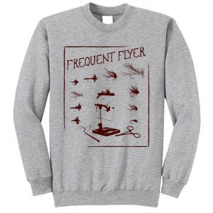 Fly Fishing Tying Funny Fisherman Christmas Fathers Day Gift Short Sleeve Tall Sweatshirt