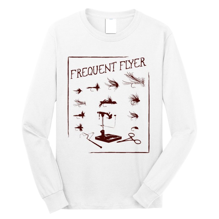 Fly Fishing Tying Funny Fisherman Christmas Fathers Day Gift Short Sleeve Long Sleeve Shirt