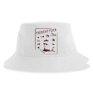 Fly Fishing Tying Funny Fisherman Christmas Fathers Day Gift Short Sleeve Sustainable Bucket Hat