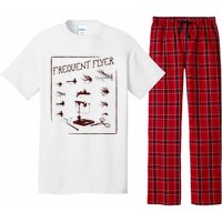 Fly Fishing Tying Funny Fisherman Christmas Fathers Day Gift Short Sleeve Pajama Set