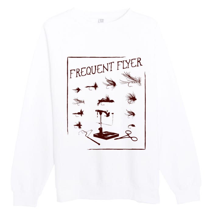 Fly Fishing Tying Funny Fisherman Christmas Fathers Day Gift Short Sleeve Premium Crewneck Sweatshirt