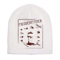 Fly Fishing Tying Funny Fisherman Christmas Fathers Day Gift Short Sleeve Short Acrylic Beanie