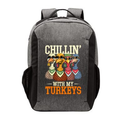 Funny Family Thanksgiving Chillin With My Turkeys Vector Backpack