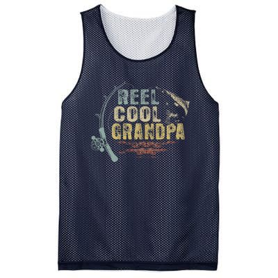 Funny Fishing Tee Vintage Reel Cool Grandpa Mesh Reversible Basketball Jersey Tank