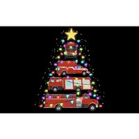 Firefighter Fire Truck Christmas Tree Santa Xmas Light Gift Long Sleeve Bumper Sticker