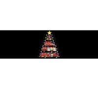 Firefighter Fire Truck Christmas Tree Santa Xmas Light Gift Long Sleeve Bumper Sticker