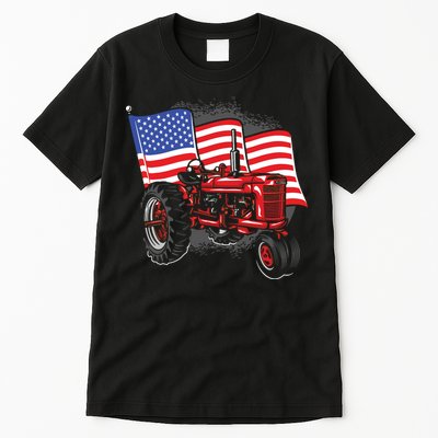 Farm Farmers Tractor Farming Truck Tall T-Shirt