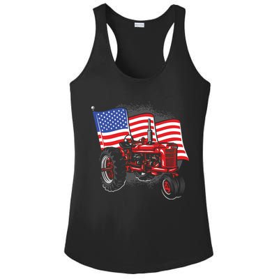 Farm Farmers Tractor Farming Truck Ladies PosiCharge Competitor Racerback Tank