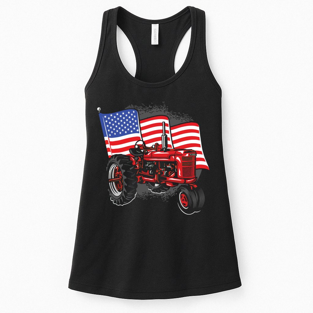Farm Farmers Tractor Farming Truck Womens Tank Top