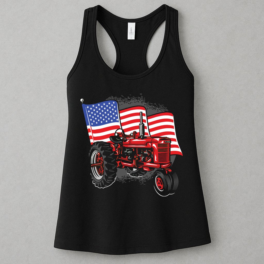 Farm Farmers Tractor Farming Truck Womens Tank Top