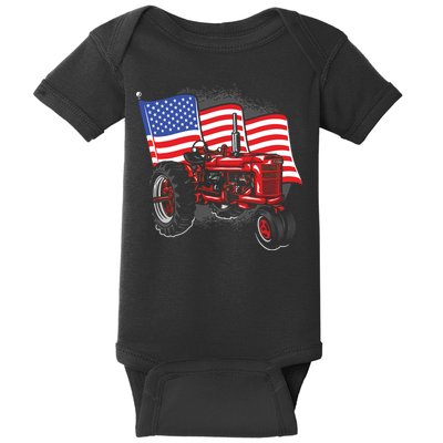 Farm Farmers Tractor Farming Truck Baby Bodysuit