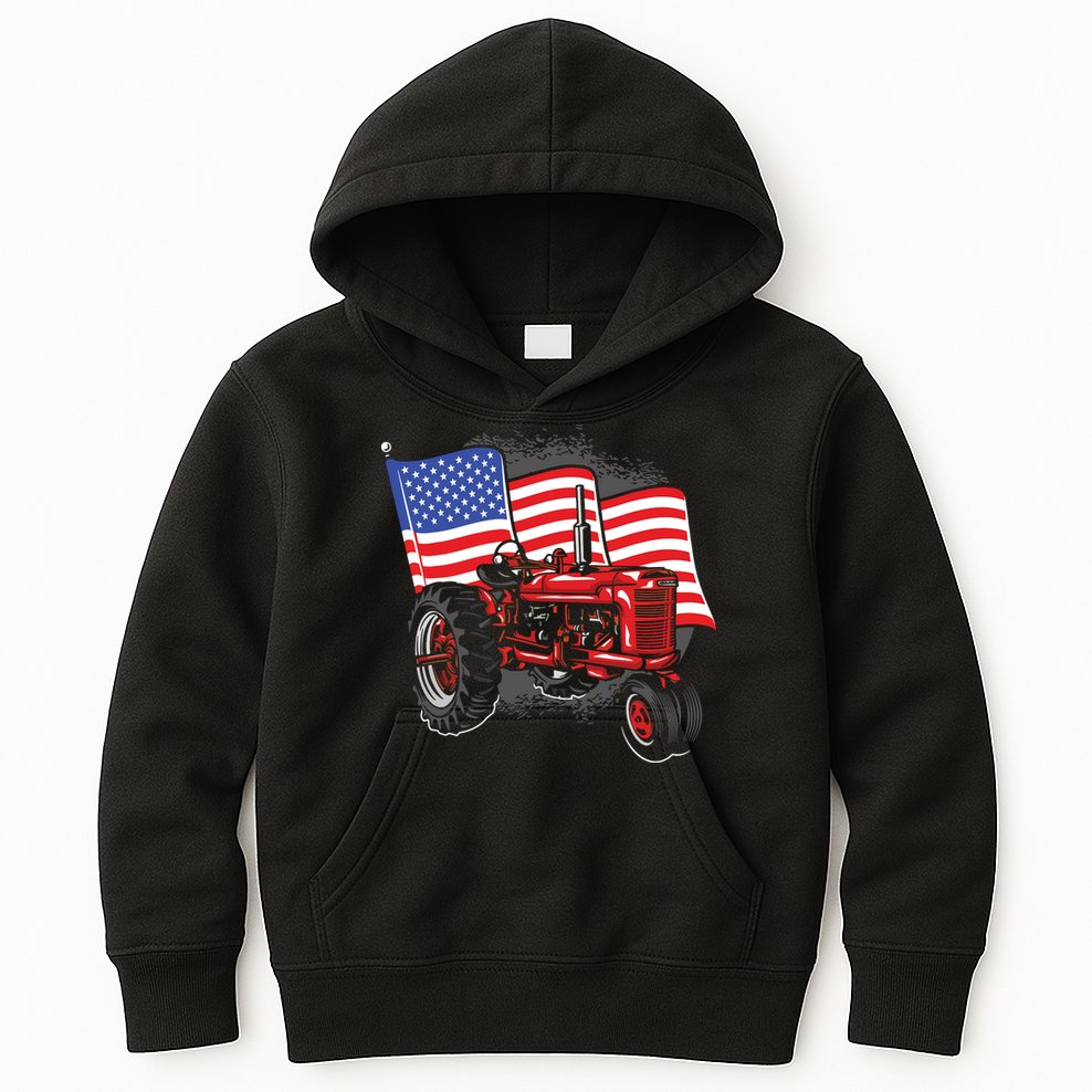 Farm Farmers Tractor Farming Truck Kids Hoodie