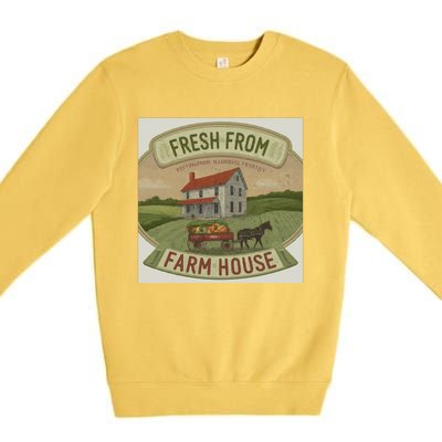 Fresh From The Farm House Premium Crewneck Sweatshirt