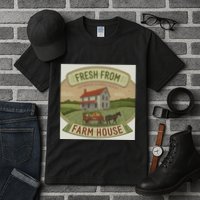 Fresh From The Farm House Tall T-Shirt