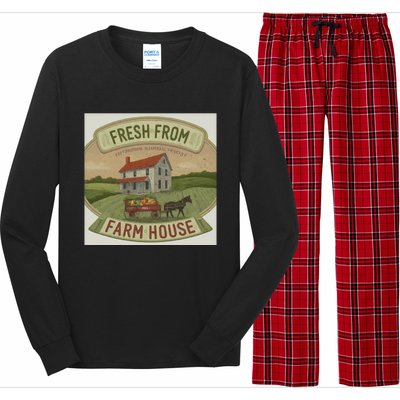 Fresh From The Farm House Long Sleeve Pajama Set