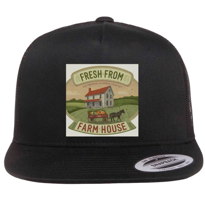 Fresh From The Farm House Flatbill Hat