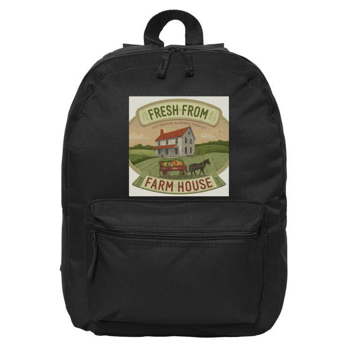 Fresh From The Farm House 16 in Basic Backpack