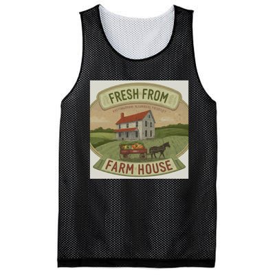 Fresh From The Farm House Mesh Reversible Basketball Jersey Tank