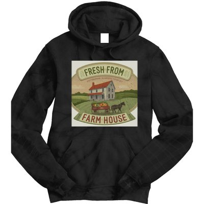 Fresh From The Farm House Tie Dye Hoodie