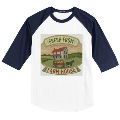 Fresh From The Farm House Baseball Sleeve Shirt