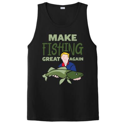 Funny Fisher Trump Tee Make Fishing Great Again Great Gift PosiCharge Competitor Tank