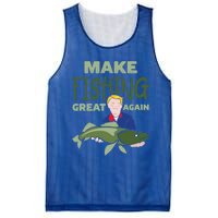 Funny Fisher Trump Tee Make Fishing Great Again Great Gift Mesh Reversible Basketball Jersey Tank