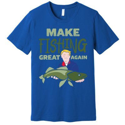 Funny Fisher Trump Tee Make Fishing Great Again Great Gift Premium T-Shirt