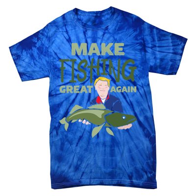 Funny Fisher Trump Tee Make Fishing Great Again Great Gift Tie-Dye T-Shirt