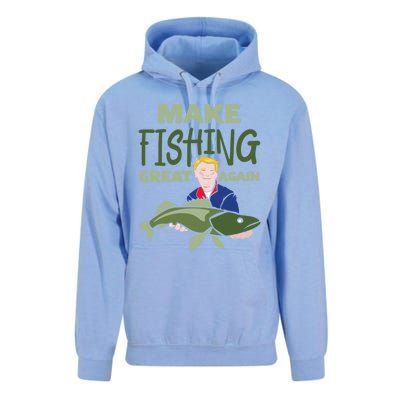 Funny Fisher Trump Tee Make Fishing Great Again Great Gift Unisex Surf Hoodie