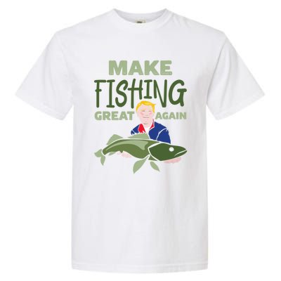 Funny Fisher Trump Tee Make Fishing Great Again Great Gift Garment-Dyed Heavyweight T-Shirt