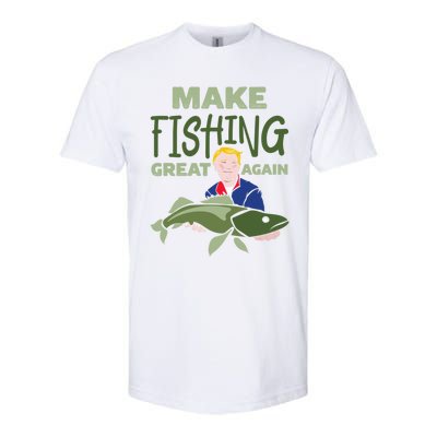 Funny Fisher Trump Tee Make Fishing Great Again Great Gift Softstyle CVC T-Shirt