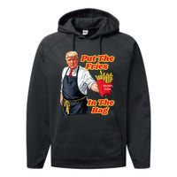 French Fries Trump Fast Food Put The Fries In The Bag 2024 Performance Fleece Hoodie