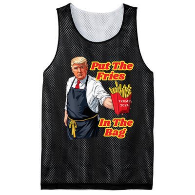 French Fries Trump Fast Food Put The Fries In The Bag 2024 Mesh Reversible Basketball Jersey Tank