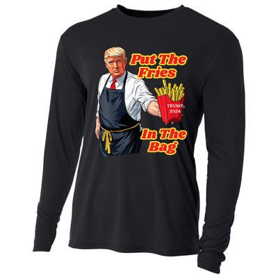 French Fries Trump Fast Food Put The Fries In The Bag 2024 Cooling Performance Long Sleeve Crew