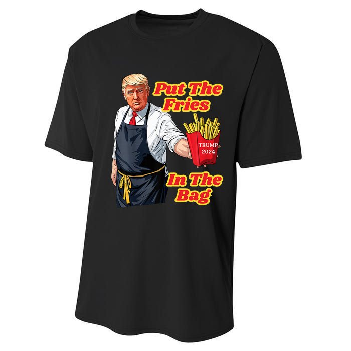 French Fries Trump Fast Food Put The Fries In The Bag 2024 Performance Sprint T-Shirt