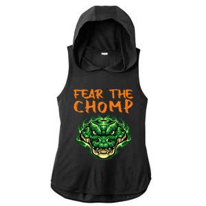 Florida Fear The Chomp Gator For Men And Women Ladies PosiCharge Tri-Blend Wicking Draft Hoodie Tank