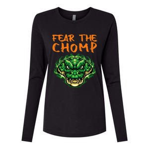 Florida Fear The Chomp Gator For Men And Women Womens Cotton Relaxed Long Sleeve T-Shirt