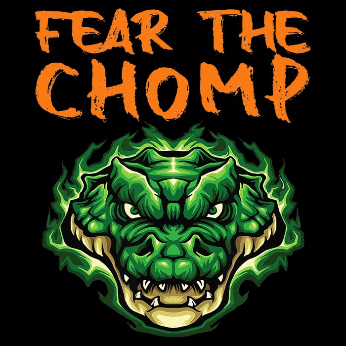 Florida Fear The Chomp Gator For Men And Women Button