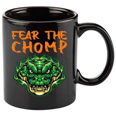 Florida Fear The Chomp Gator For Men And Women 11oz C Handle Ceramic Mug