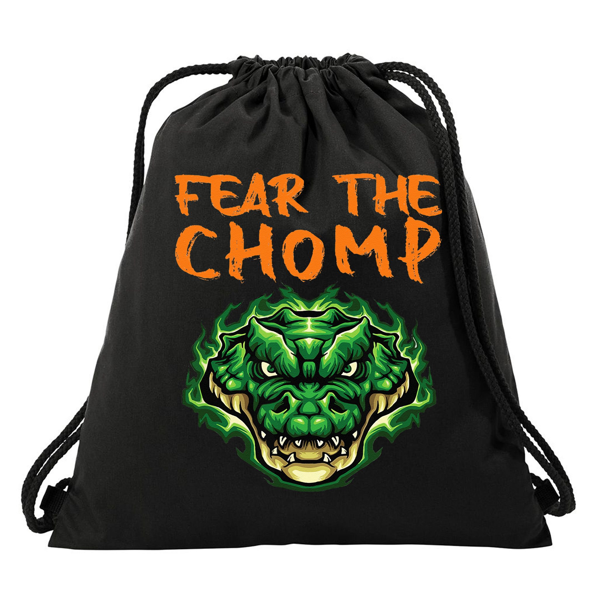 Florida Fear The Chomp Gator For Men And Women Drawstring Bag