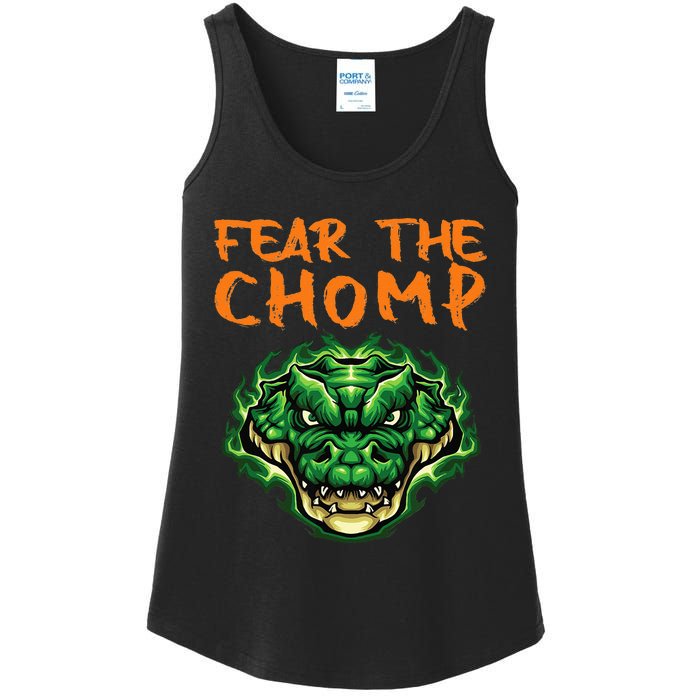 Florida Fear The Chomp Gator For Men And Women Ladies Essential Tank