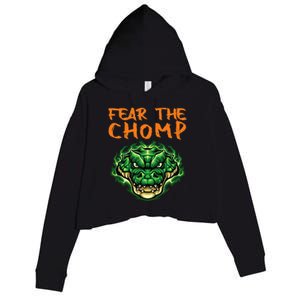 Florida Fear The Chomp Gator For Men And Women Crop Fleece Hoodie