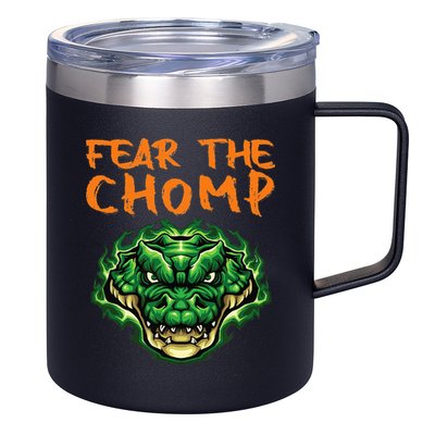 Florida Fear The Chomp Gator For Men And Women 12oz Stainless Steel Coffee Mug