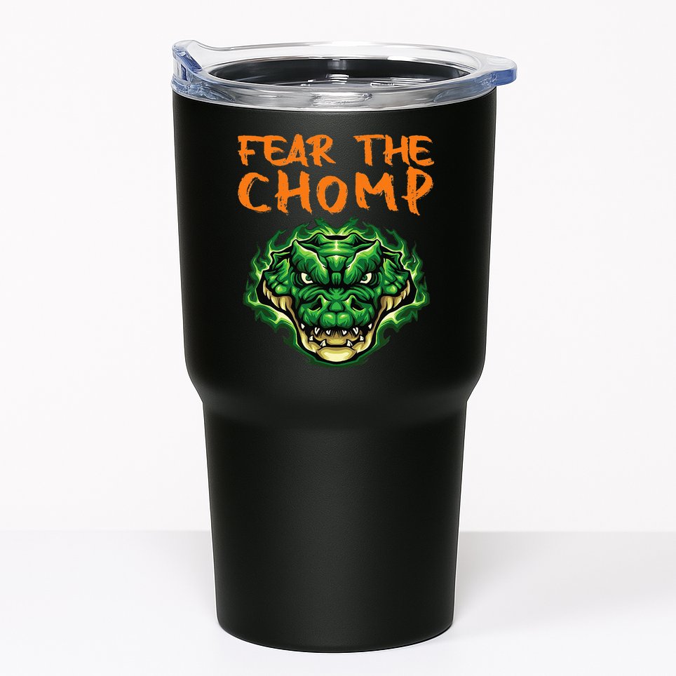 Florida Fear The Chomp Gator For Men And Women Tumbler
