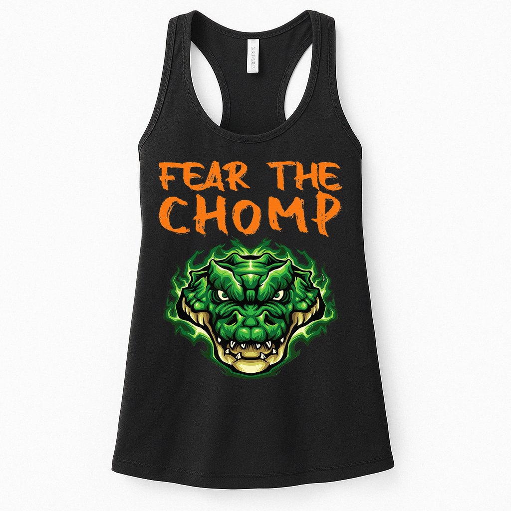 Florida Fear The Chomp Gator For Men And Women Womens Tank Top